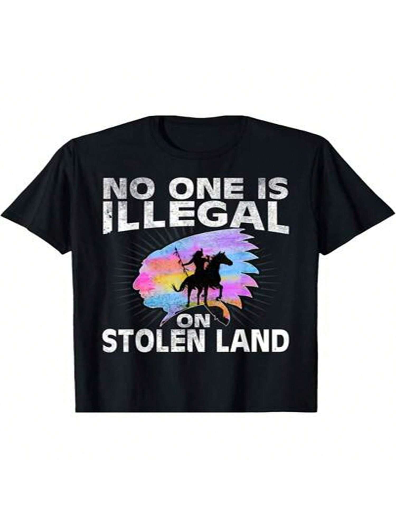 No One Is Illegal Tshirt T-Shirt S разноцветный