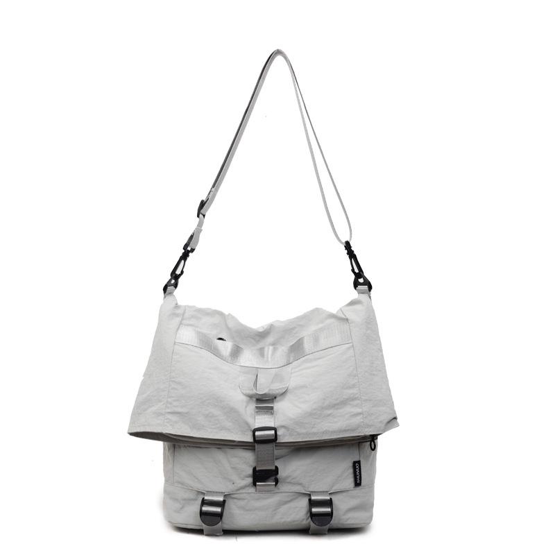 Nylon Bag Women's Large Capacity Multi-Use Shoulder Bag Student Crossbody Bag Solid Color Backpack