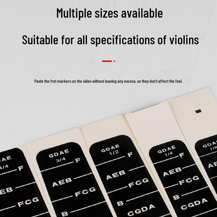 Beginner Violin Fingerboard Position Stickers: Hand Position Labels for Entry-Level Players