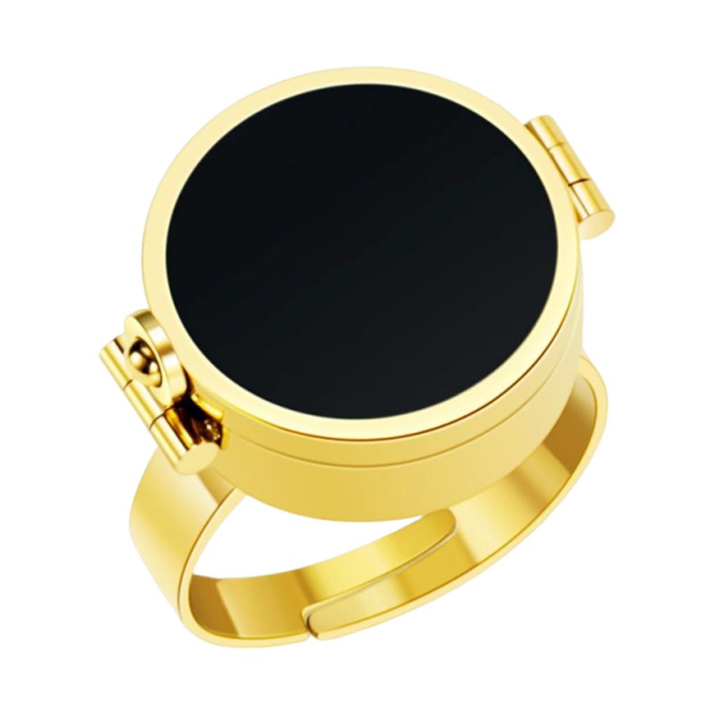 2In1 Retro Lipstick Storage Ring Leak Proof Portable Lip Care Tool Lightweight Stylish Touch Ups Rings Hold Pills/Lipstick/Balm