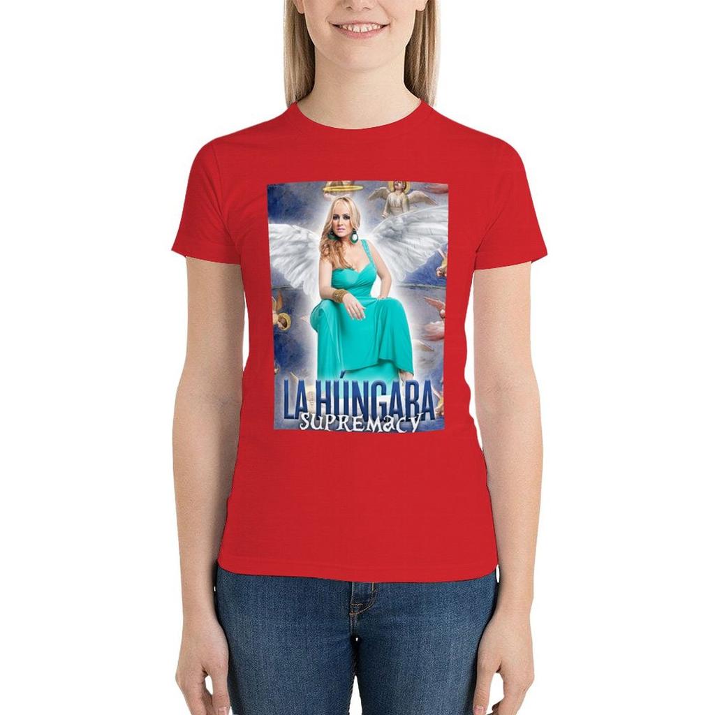 The Hungara Supremacy T-Shirt Tees Kawaii Clothes Lady Clothes Anime Clothes Cotton T Shirts Women