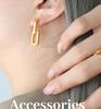 Light Luxury Geometric Gold-Plated U-Shaped Earrings