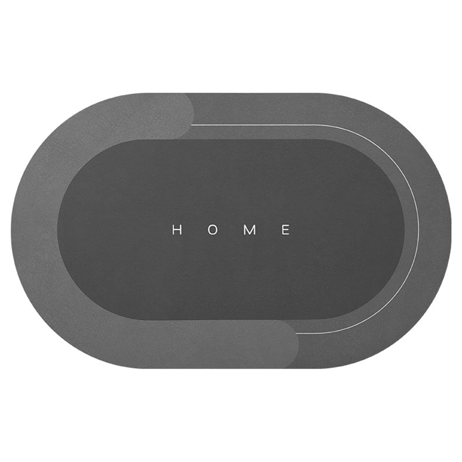 

Впитывающий быстросохнущий ковер для ванной комнаты, напольный коврик для двери, ванной комнаты, нескользящий бытовой напольный коврик серый