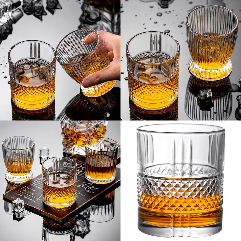 Stunning New Whiskey Glasses Set Of Six Elegant Large Capacity Barware