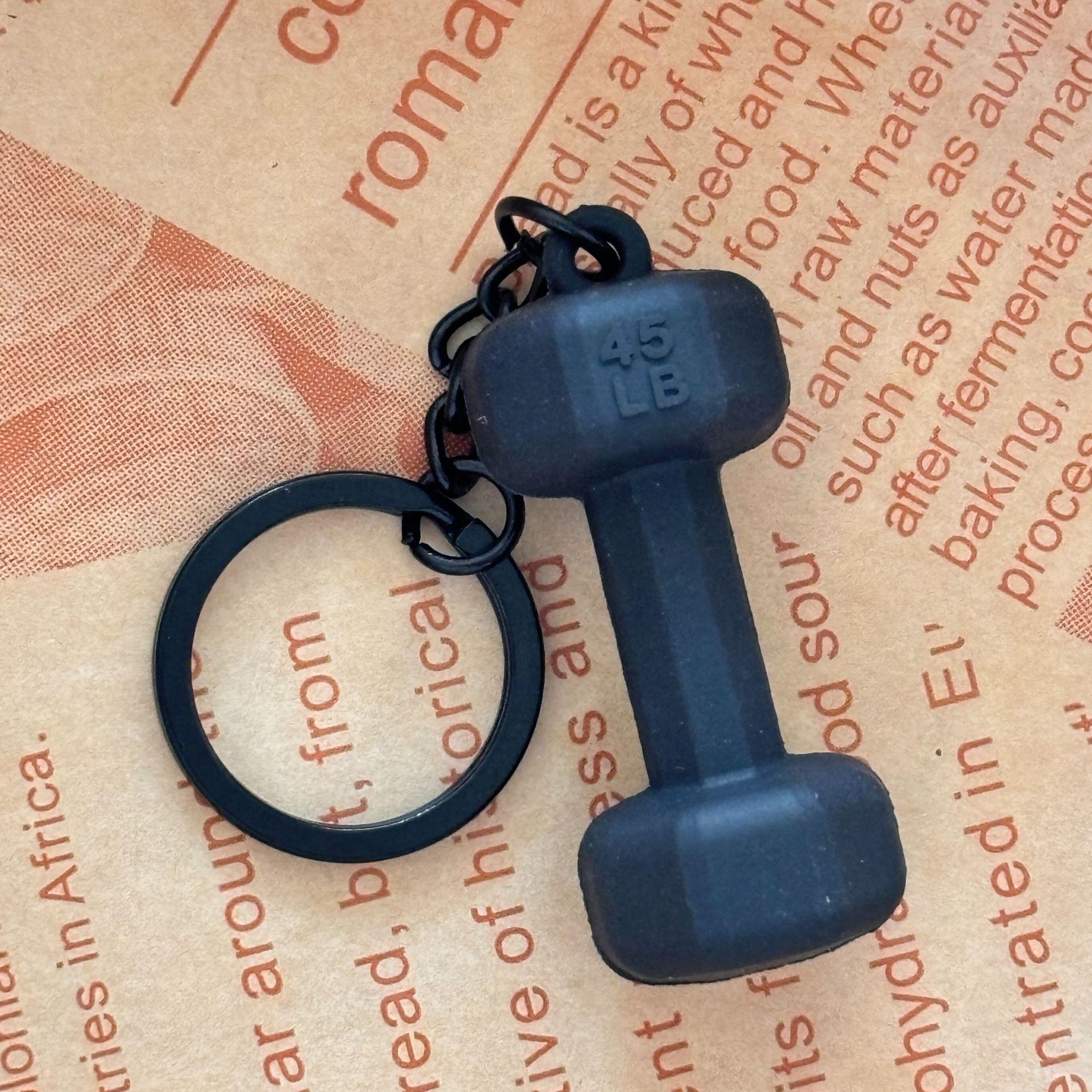 

Металлический брелок-гантель в стиле Miu: Фитнес Шарм и Украшение для сумки