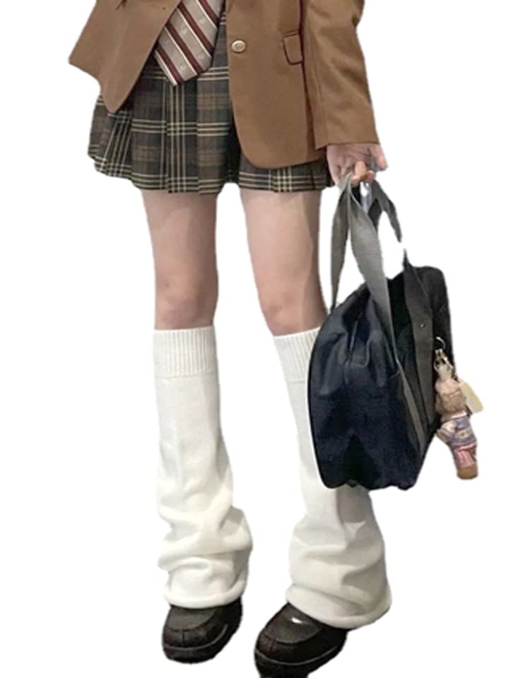 

Следующие Грантц Свободные Штанины Доступны в и Популярны для Защиты от Холода Длинных Ног Женские Гетры, Белый, Черный, Серый, Студенты, Носки, Чехлы, (белый) белый