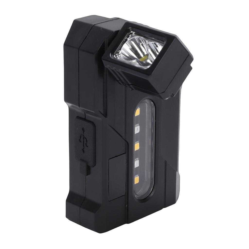 Rechargeable EDC Flashlight 1200mAh Portable Flat Pocket Flashlight Magnetic Bright Flashlight with Rotable Lamp Head