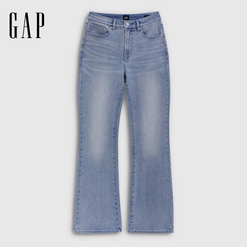

Gap Women s Mid-Waist Washed Flare Jeans 28