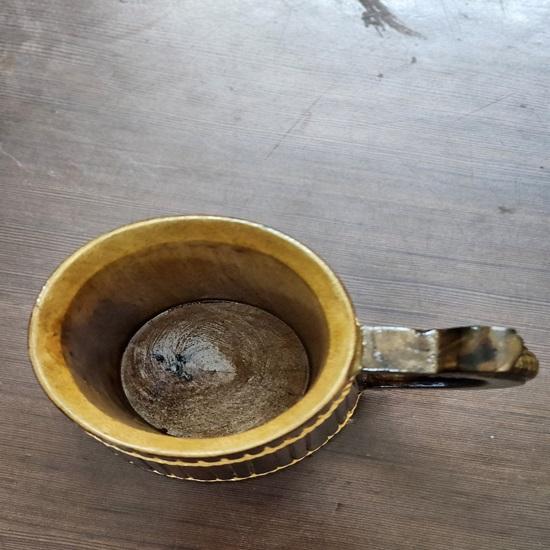 Handmade Wooden Beer Drinking Mug with Beautiful Rope Design 17.78 Cm Height