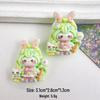 Cute Cartoon Bunny Ears & Cat Resin Accessories: Handmade DIY Ornaments for Hair, Keychains, and Pendants