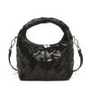 Original niche design hand-woven handbag, new women's patent leather glossy women's bag