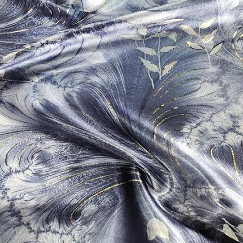 50x150cm Printed Cheongsam Satin Fabric Dress Pajamas Chinese Ancient Style Hanfu Clothing Simulation Silk Satin DIY Fabric