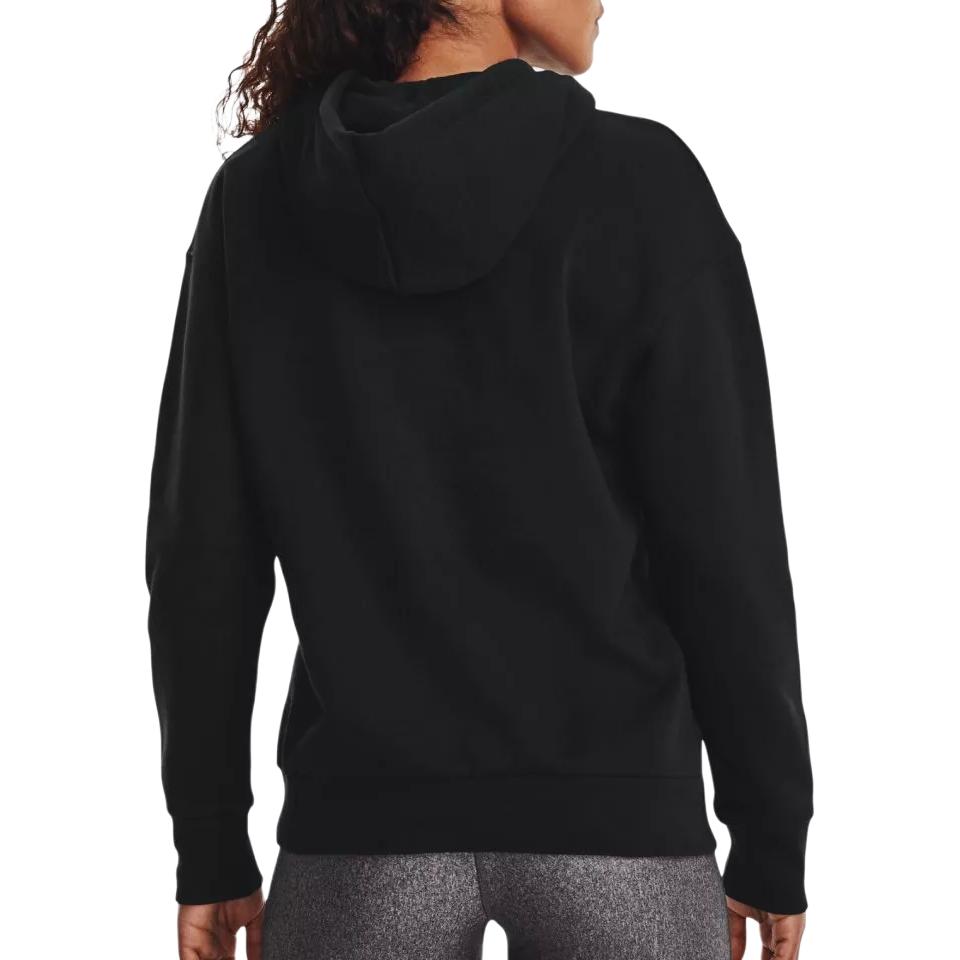 Under Armour Essential Fleece Hoodie Training Sweatshirt Women Tops Black 1373033-001