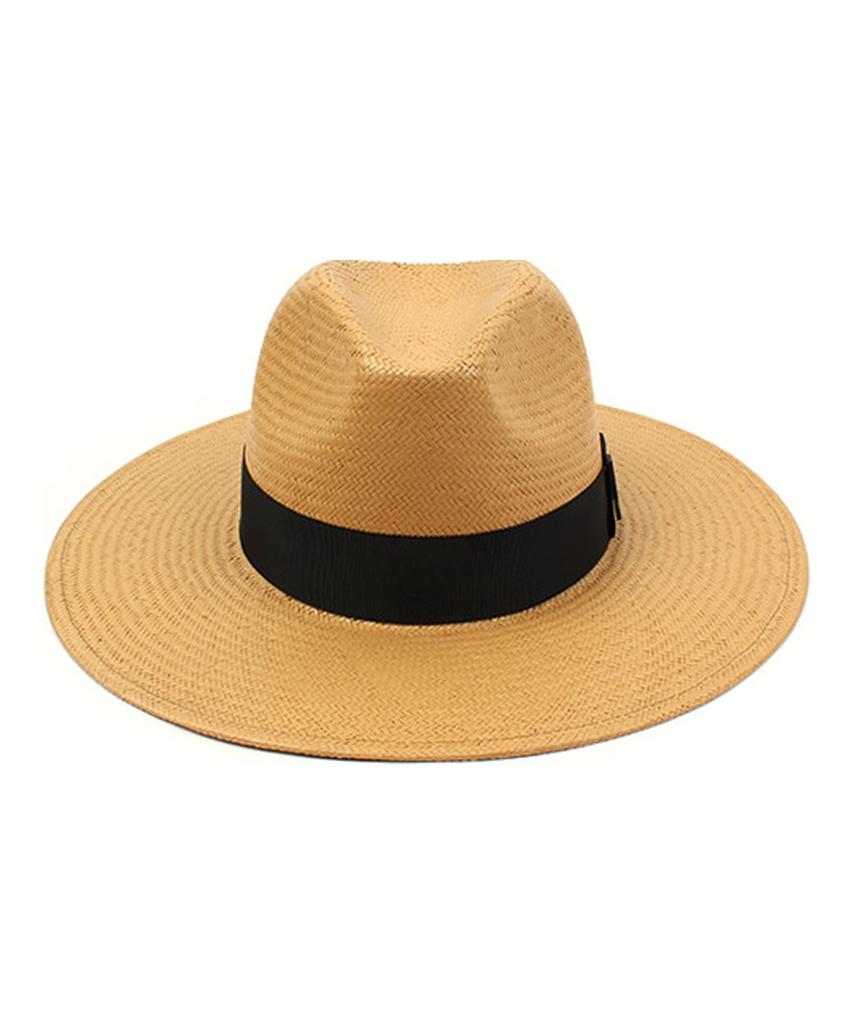 Yunibeosyeolkemiseuteuli Beige Long Summer Fedora Panama Hat