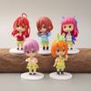 5pcs/Set Q Version Japanese Anime The Quintessential Quintuplets Action Figure PVC Material Model Dolls Toy Collect Ornaments Do