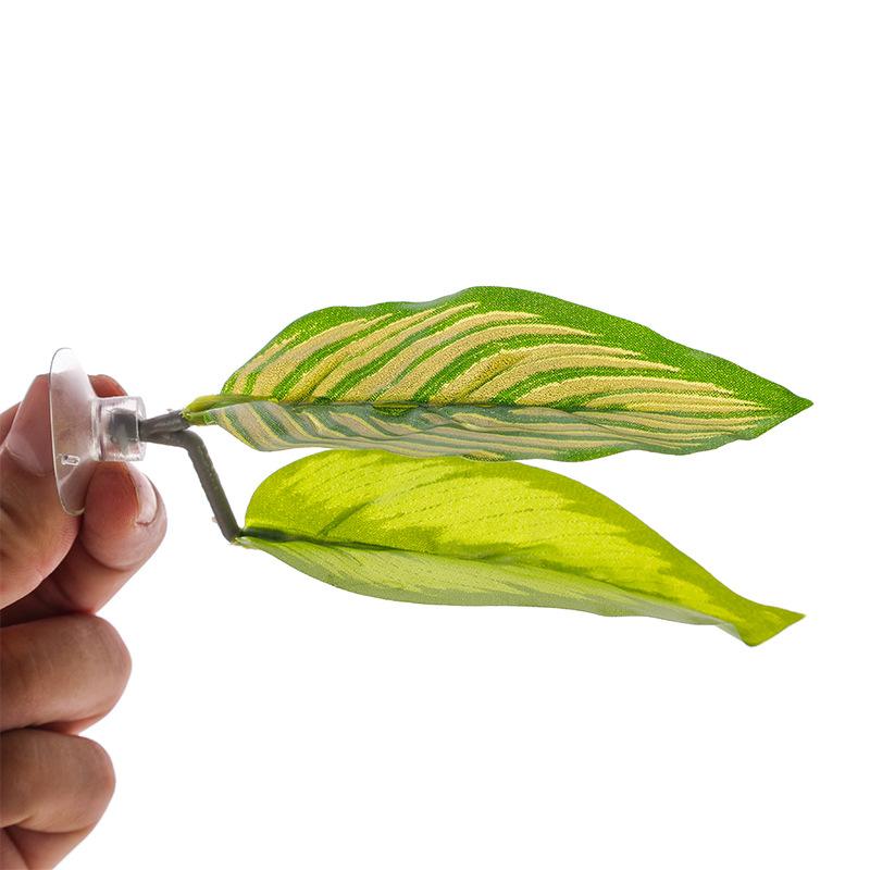 1 Peça Folha Ornamental Artificial Rede para Desova de Peixes Decoração de Aquário para Animais de Estimação Peixes Betta Plantas de Relaxamento e Brincadeira Decoração de Aquário