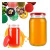 8X Jar 815Ml For Honey Jam Homemade Preserves Glass Jars +Lid Fi 82