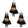 Halloween Pumpkin Princess Pendant Car Hanging Ornament Acrylic Rearview Mirror Charm Festive Party Decoration for Wall Door Room