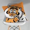 Funny Cute Tiger Emojis Pillow Case For 30x30cm45x45cm55x55cm For Home Bedroom Decoration And Protector