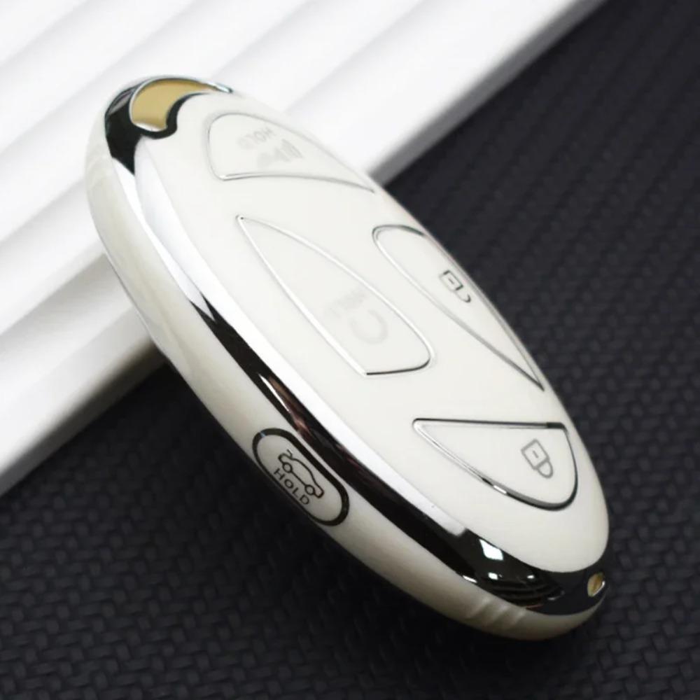 Smart Remote Key Shell Fob TPU Car Key Case for Hyundai 5/7 Buttons Grandeur GN7 KONA Ev 2023 Lonic 6 Auto Cover Accessories
