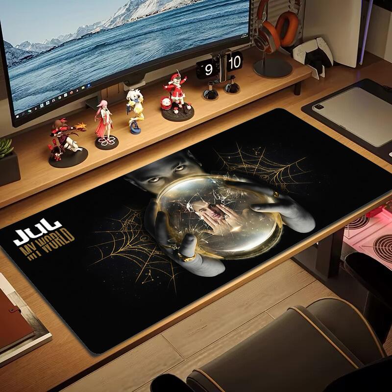 JUL Album Covers Lace Solid Color Mouse Pad Large Gaming Table Cushion Non-slip Laptop Tablet Big Mousepad XXL Mat Mini PC Playmat With Lock edge