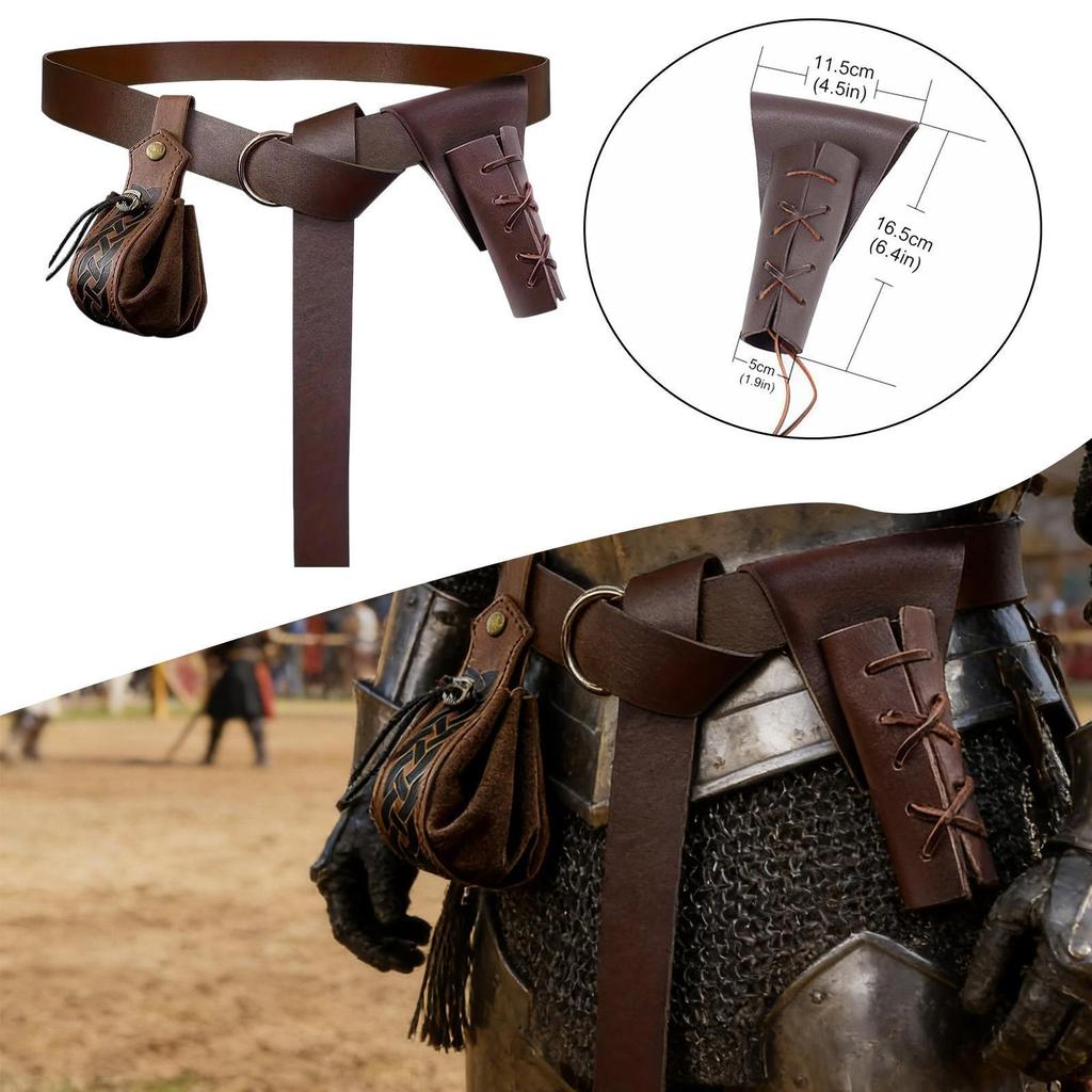 Medieval Knight Belt Pirate Cosplay for Daily Role Play