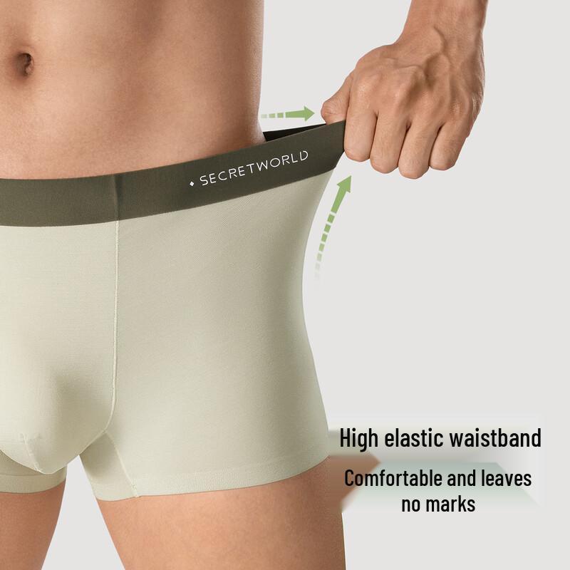 SecretWorld Men's Modal Antibacterial Boxer Briefs