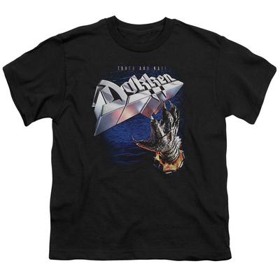 26 Dokken Tooth and Nail Kids Youth T Shirt Licensed Music Rock Band Tee Black Unisex T-Shirt