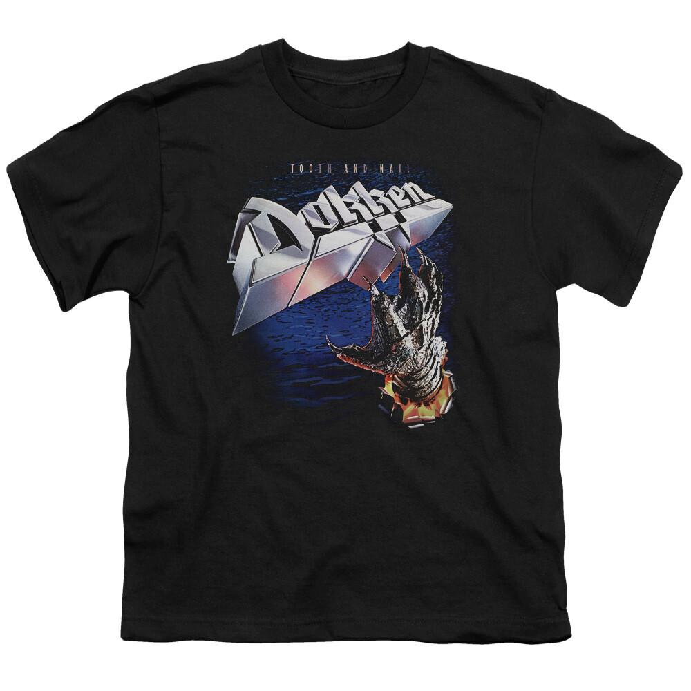 26 Dokken Tooth and Nail Kids Youth T Shirt Licensed Music Rock Band Tee Black Unisex T-Shirt M