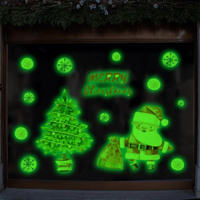 Wall Sticker Festive Christmas Christmas Decoration Supplies Must Have Holiday Room Decoration Creative Stickers Unique Sticker