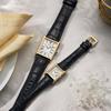 Seiko Classic Dress (27.2mm) White Dial/Black Leather Strap SWR104P1 Black/White