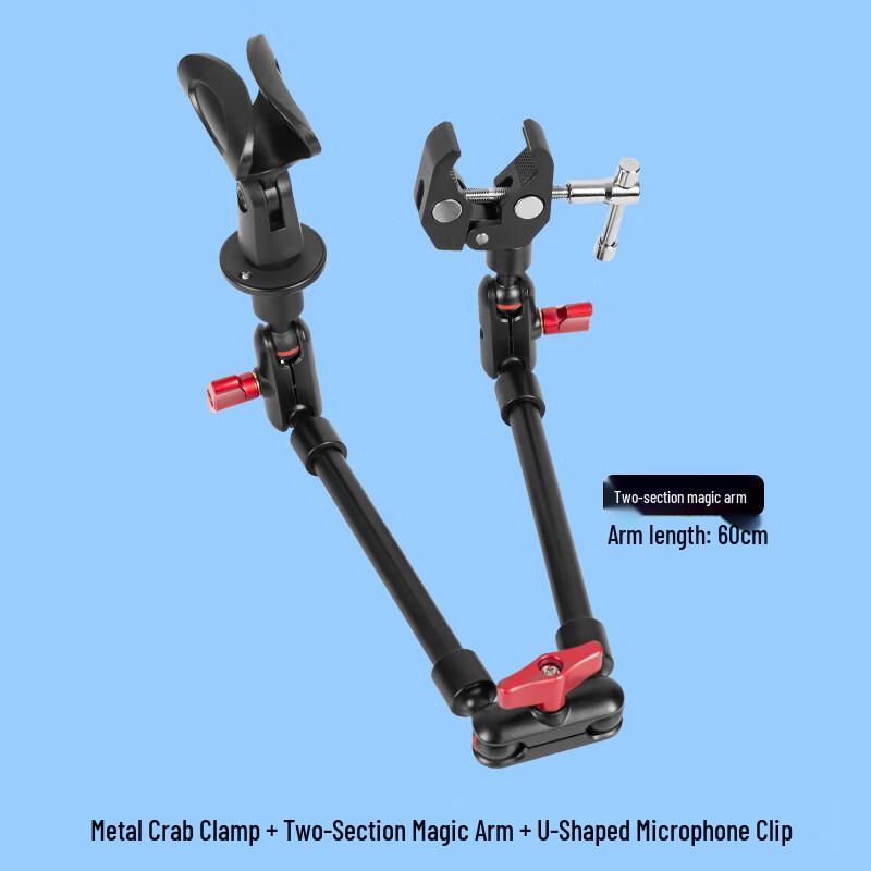 TEXIAN Metal Cantilever Floor Tripod Kit with Crab Clamp and Mic Holder