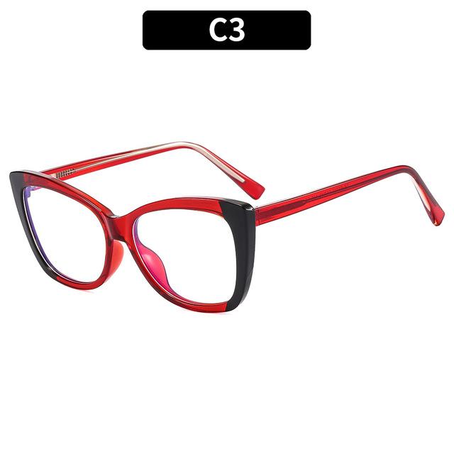 Cat Eye Anti-Blaulicht-Brille Damenbrille Trend Computerbrille Brille Transparente optische Brillenbrille