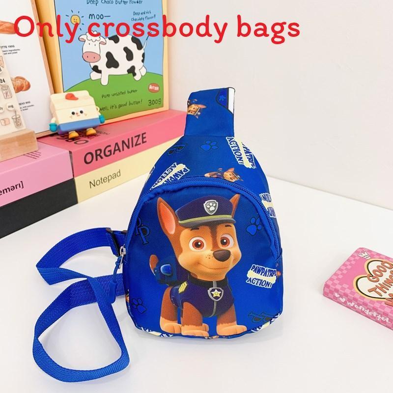 Kids Cartoon Nylon Chest Bag With Paw Patrol Chase Print Design For Preschoolers