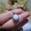 Fashion Sun Flower Pendant Necklace For Women Charm Rose Gold Color Crystal Zircon Imitation Opal Necklace Jewelry Drop Shipping