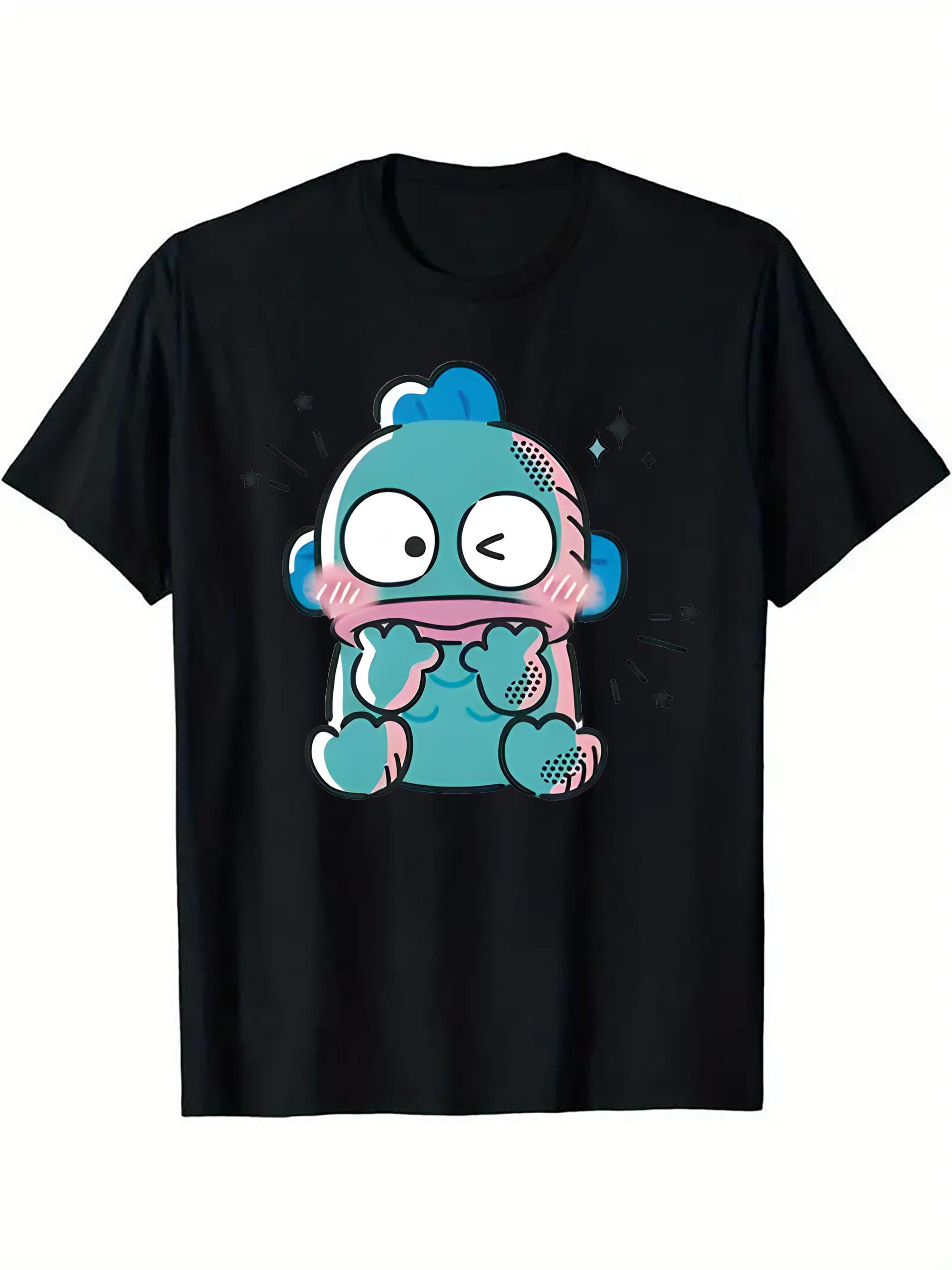 

Hangyodon T Shirt for Women Humorous TShirt Crew Neck Tee Shirt Short Sleeve Clothes Womens Harajuku Clothing Cotton S