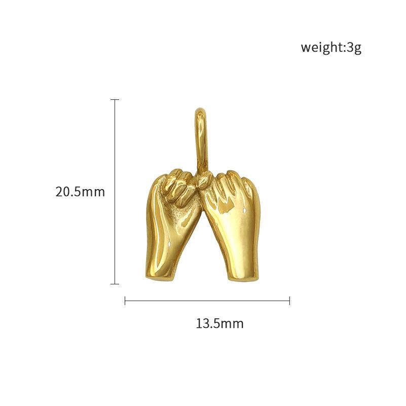 Personalized Diy Electroplated Stainless Steel Marine Life Pendant, Gold, Starfish Diy Handmade Necklace Jewelry Accessories