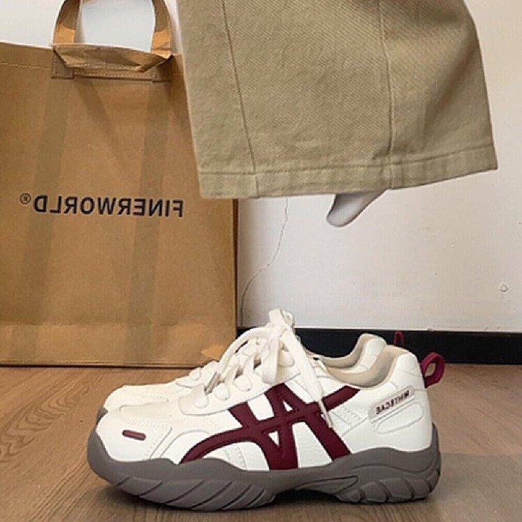 Soft Leather Version~ Thick-soled Inner Height-increasing German Training Shoes for Women In the Autumn of 2025, the New Versatile Forrest Gump Spor