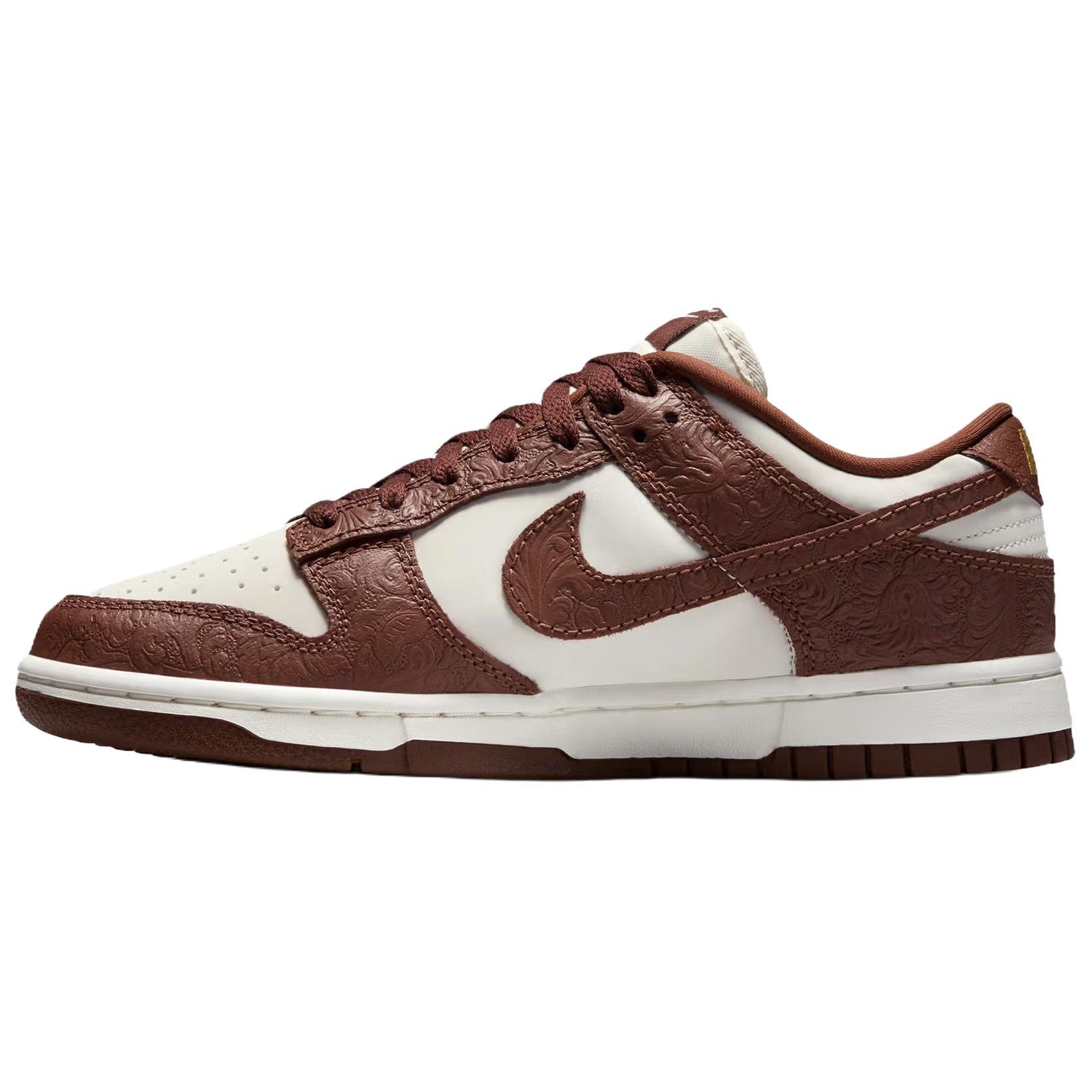 (WMNS) Nike Dunk Low  Embossed Baroque Sail Fauna Brown  Women s IF3944-100 EU 35.5