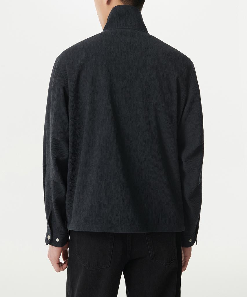 Musinsa Standard Crinkle High-Neck Blouson Jacket [Iron Grey]