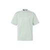Adidas T Shirts Men's Linen Green Crew Neck Moderate Straight Fit IK0092