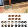 8 Pieces of Non-Skid Furniture Casters Cup Coasters Desk Riser Sofa