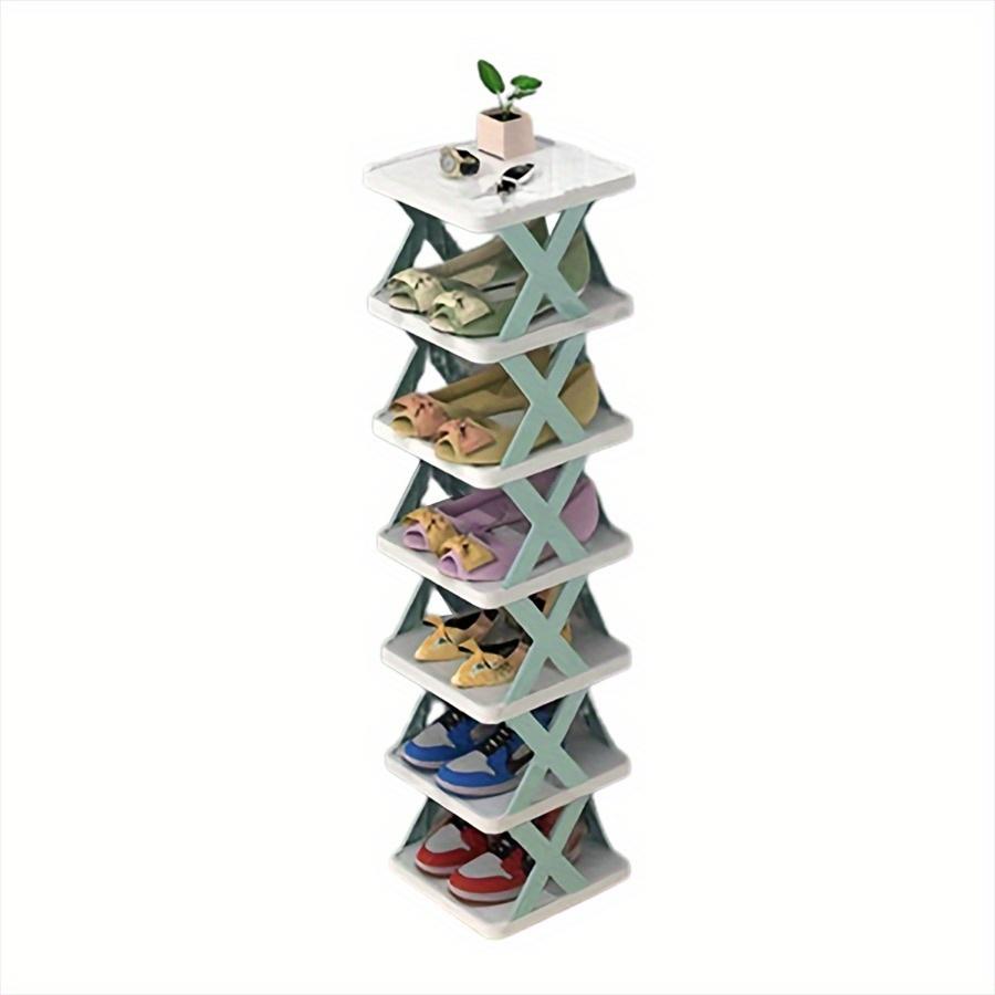7-story Foldable Shoe Rack for Door, Indoor Simple Combined Shoe Rack Saves Space, Can Be Disassembled and Is Easy To Carry.