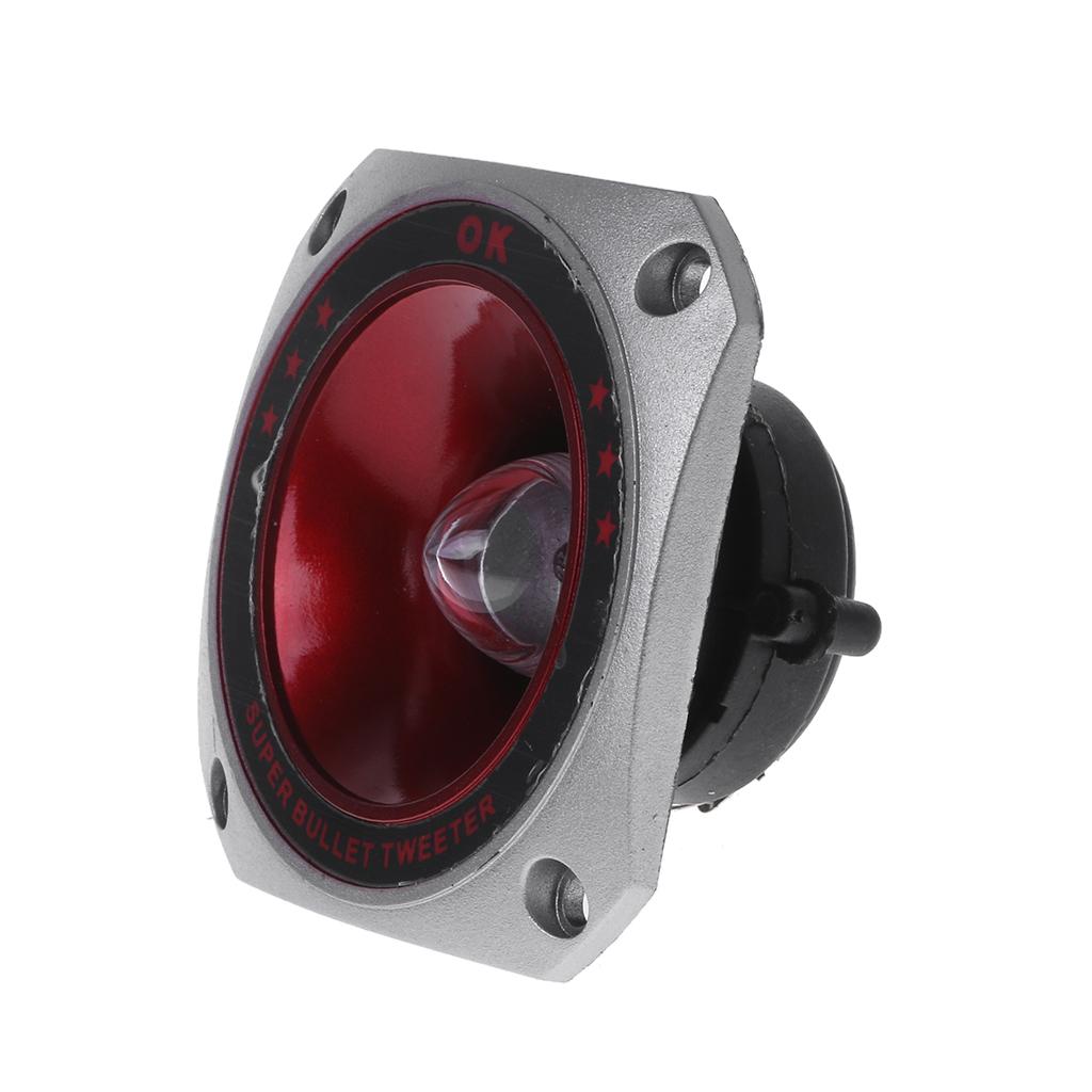 2Pieces Max.100W Piezo Tweeters Horn Piezoelectric Speaker Buzzer Treble Piezo for Head Speaker Tweeter with Color Light