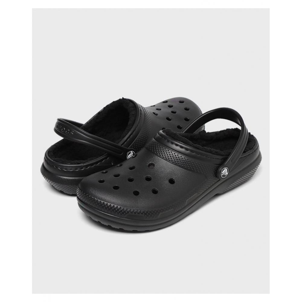 Crocs Kids Adult Classic Lined Clogs Fur Indoor Shoes K 207010 060