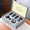 Japanese-style black pottery Kung Fu tea set, household ceramic teapot, teacup small set gift box