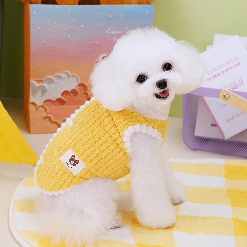 Fleece Dog Vest Solid Pet Clothes for Dogs Autumn Winter Warm Dog Coat Puppy Jacket Cat Costumes Chihuahua Bichon Dog Clothing