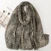 Vintage Spring and Summer Zebra-stripe Printed Scarf Headscarf Arabian Scarf Middle East Dubai Turkey Palestinian Hijab Scarves