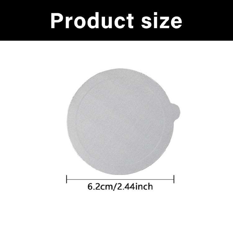 Set of 100 Coffee Pods Foil Seals Set 62mm Aluminum Lids Foil Seals Coffee Pods Foil Lids Coffee Sealers for Coffee Pods