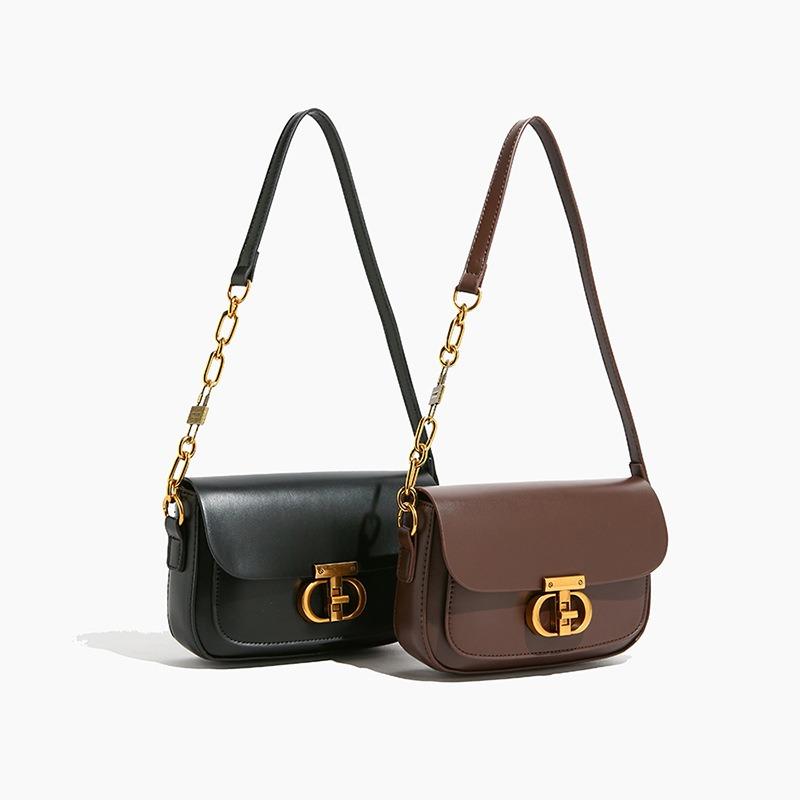 Borsa Retro Fashi di Grande Capacità Versatile da Donna Nuova Borsa Quadrata Piccola Maillard Borsa a Spalla di Nicchia con Texture
